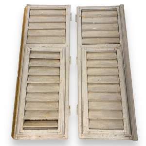 Pair of Vintage French Window Shutters