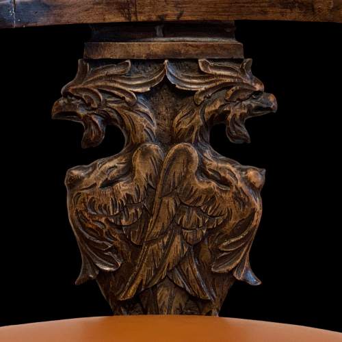 Pair of Italian Renaissance Carved Corner Chairs image-4