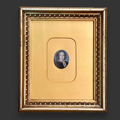 Pair of 19th Century Miniature Portraits image-4