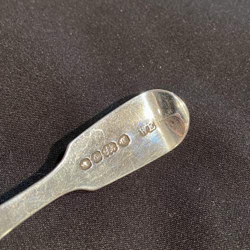 Early Victorian Silver Fiddle Pattern Caddy Spoon image-4
