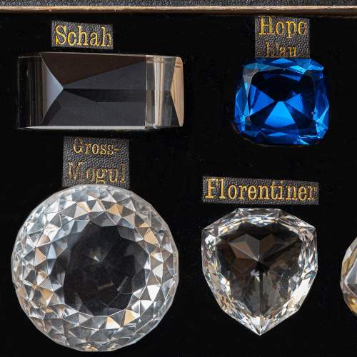 Antique Cased Victorian Famous Diamonds Glass Replicas image-5