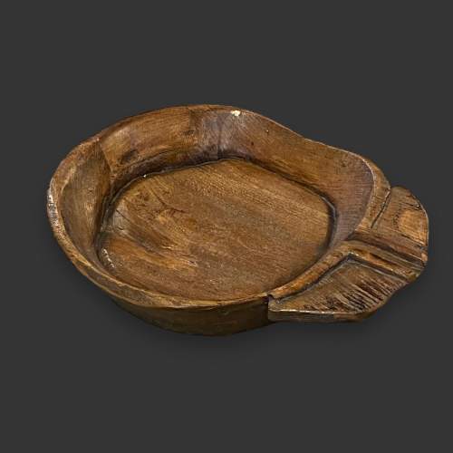 Large Wooden Hand Carved Bowl image-1