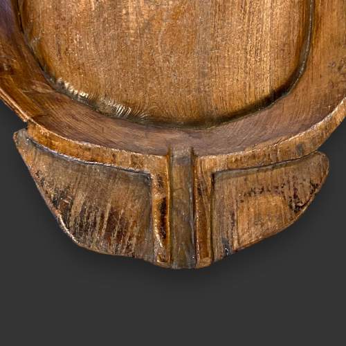 Large Wooden Hand Carved Bowl image-3