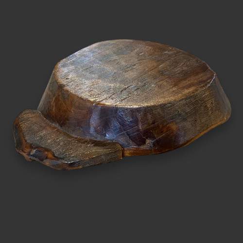 Large Wooden Hand Carved Bowl image-6