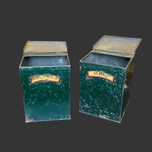 Pair of Vintage Apothecary Tins image-2