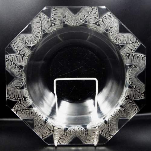 Lalique Art Deco Chantilly Frosted Glass Bowl image-1