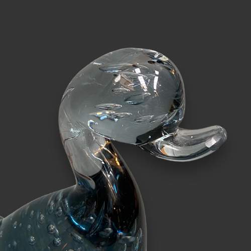Whitefriars Glass Blue Duck image-2