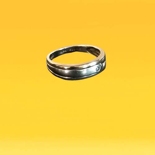 Gold Bi Colour Diamond Ring image-3