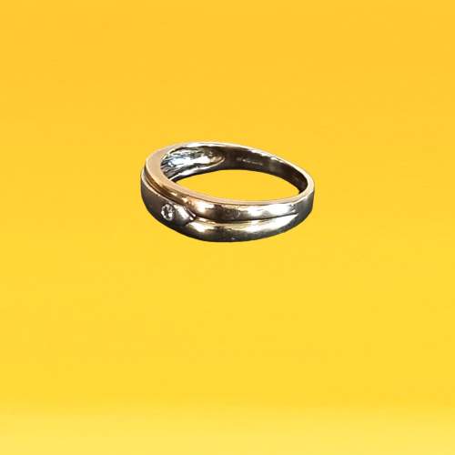 Gold Bi Colour Diamond Ring image-4