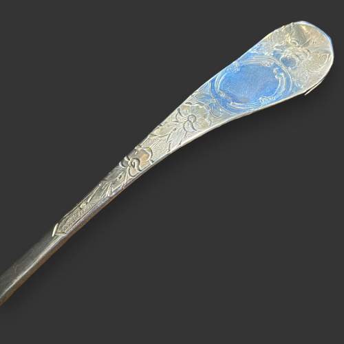 19th Century Silver Sugar Sifter Ladle image-4