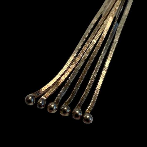 925 Silver Italian Tassel Necklace image-4
