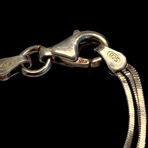 925 Silver Italian Tassel Necklace image-5