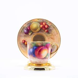 An Art Deco Period Royal Worcester Cup and Saucer