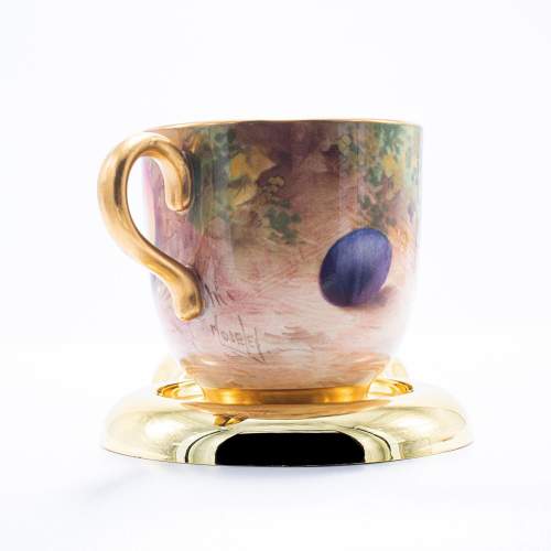An Art Deco Period Royal Worcester Cup and Saucer image-5