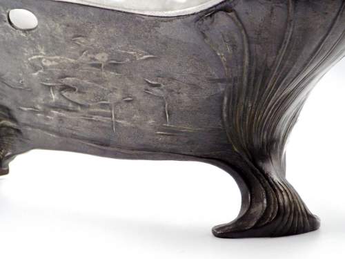 Osiris Art Nouveau 19th Century Pewter Fish Centrepiece Bowl image-3