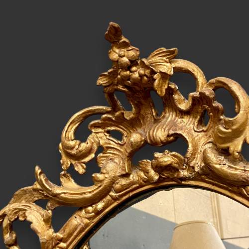 Early 19th Century Giltwood Rococo French Girandole Mirror image-3