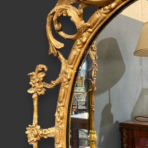 Early 19th Century Giltwood Rococo French Girandole Mirror image-4