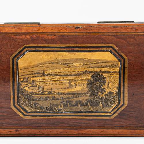 A George IV Period Antique Rosewood and Satinwood Box image-4