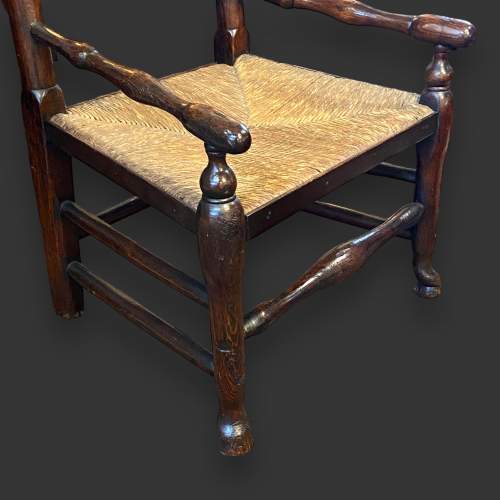 George II Country Cottage Oak Armchair image-5