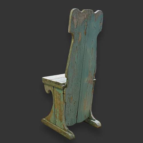 European Teal Painted Chair image-3