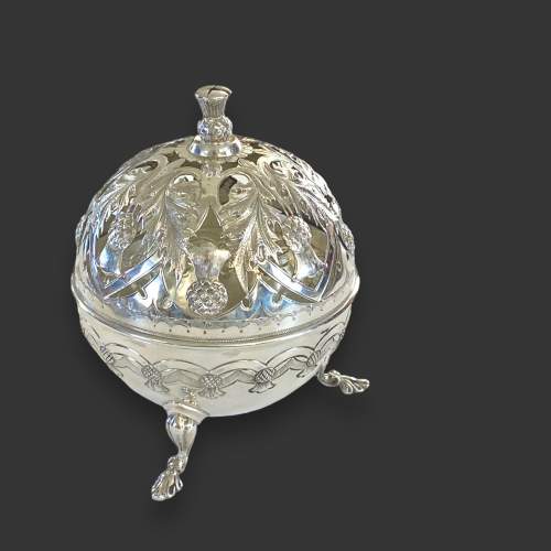 Victorian Silver Pot Pourri Holder image-1