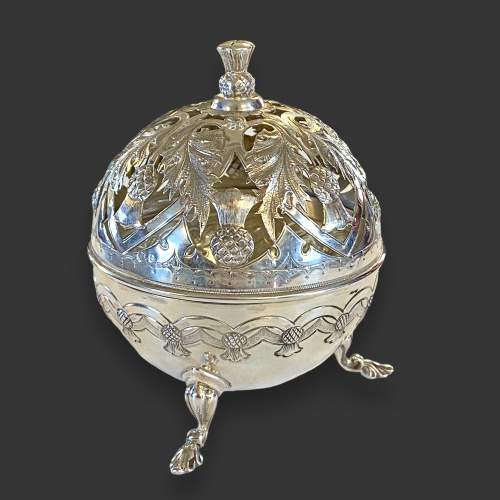 Victorian Silver Pot Pourri Holder image-2