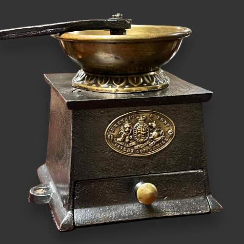 Brass and Iron Coffee Grinder by Kenrick and Sons image-2