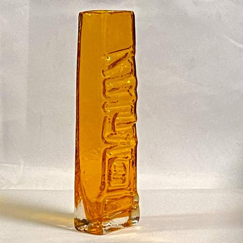 Whitefriars Glass Tangerine Totem Vase image-2