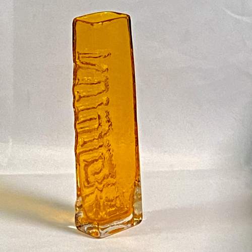 Whitefriars Glass Tangerine Totem Vase image-3