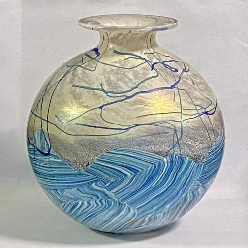 Isle of Wight Large Seascape Glass Vase image-4