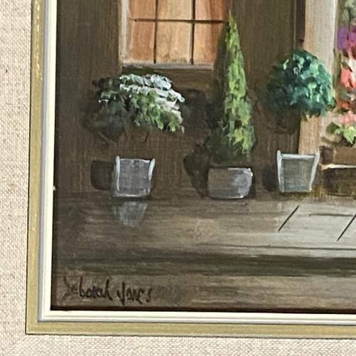 Deborah Jones Oil on Board of Flower Shop image-3