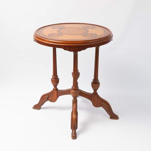 A 20th Century Continental Round Side Table image-1