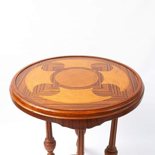 A 20th Century Continental Round Side Table image-4