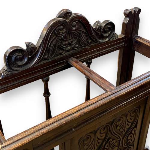 Victorian Carved Oak Stick and Umbrella Stand image-6