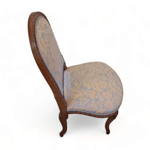 Late 19th Century French Carved Oak Side Chair image-2