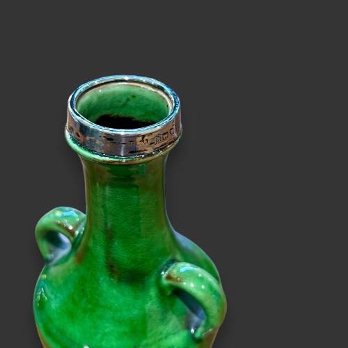 Royal Barumware Silver Rimmed Amphora Vase image-2
