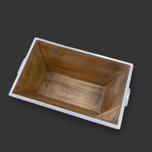 Large Painted and Waxed Wooden Dough Trough image-2