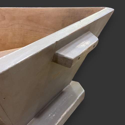 Large Painted and Waxed Wooden Dough Trough image-3