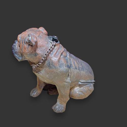 Early 20th Century Austrian Cold Painted Bulldog Table Striker image-2