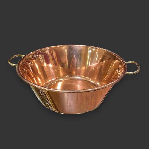 Copper and Brass Jam Pan image-1