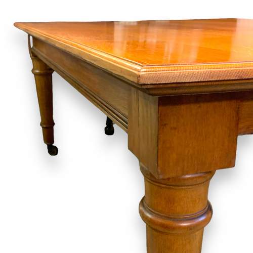 Large Solid Golden Oak Farmhouse Kitchen Table image-5
