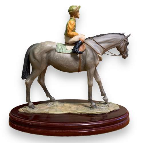 Large Racehorse and Jockey Figure image-4