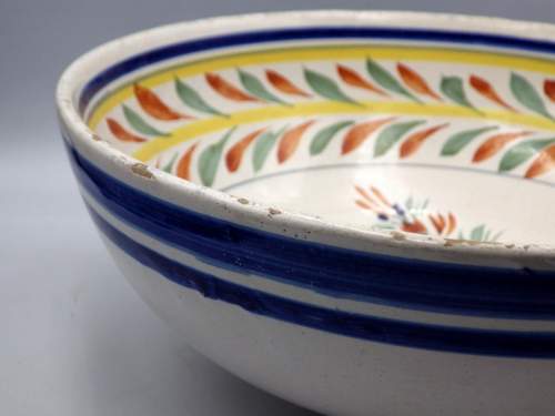 French Faience 19th Century Henriot Quimper Fruit Bowl image-4