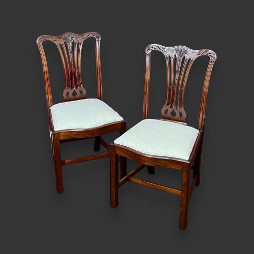 A Set of Nine 19th Century Carved Mahogany Dining Chairs image-2