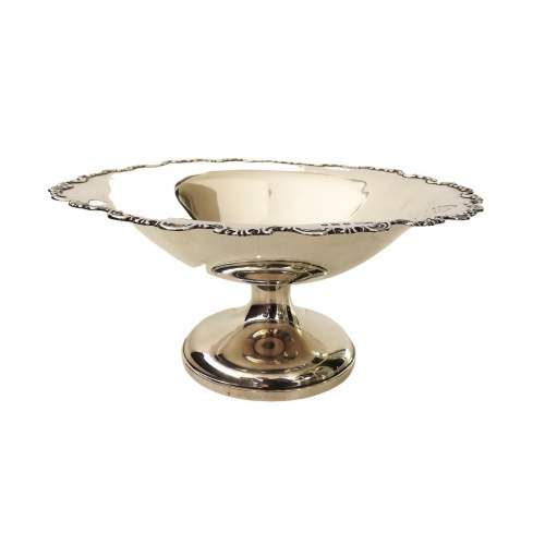 Heavy Over 13 Oz George V 1924 Solid Silver Table Fruit Bowl image-1