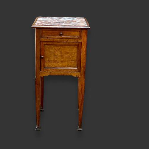 Early 20th Century French Marble Top Night Cupboard image-2
