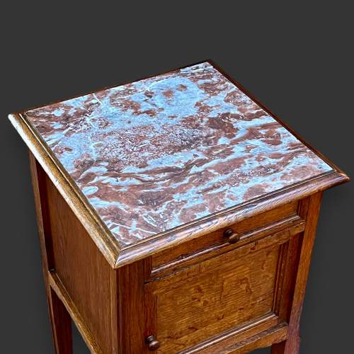 Early 20th Century French Marble Top Night Cupboard image-3