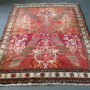 Persian Handknotted Village Peacock Rug