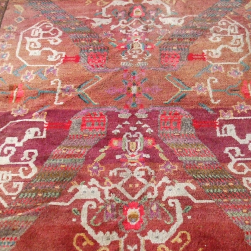 Persian Handknotted Village Peacock Rug image-2