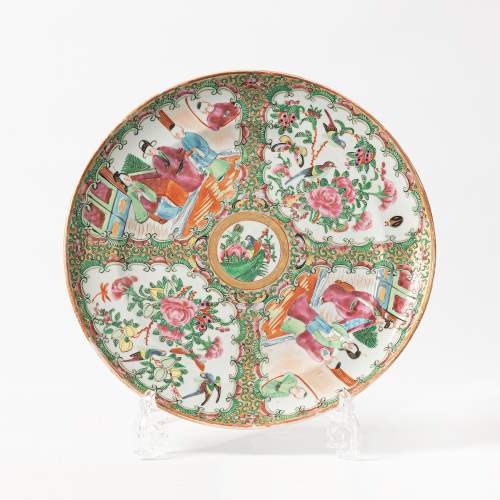Antique Chinese Famille Rose Plate image-1